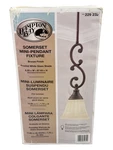 Hampton Bay Somerset Bronze Finish Frosted White Glass Shade Mini Pendant Light. Fixed Price $44.98.
