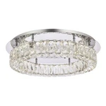 Elegant Lighting Monroe 22" Metal And Crystal Led Single Flush Mount Chrome. Fixed Price $858.00.
