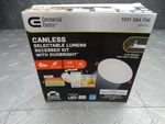 Commercial Electric Elite Series 6 In Led Duobright Ultraslim Recessed Kit 92290. Fixed Price $11.99.