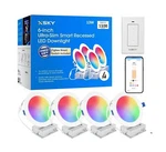 Xsky Smart Recessed Zigbee 3.0 Lighting 6 Inch Rgbw Dimmable, Downlight. Comp.... Fixed Price $158.78.