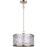 New Canarm Frankie Gold Chandelier 5-LIGHT 16" Watermark Glass Pendant Fixture. Fixed Price $242.66.