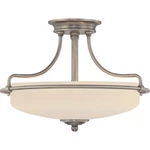 Quoizel GF1717 Nickel Griffin 3-LIGHT 17"W Semi-flush Mount Ceiling Fixture. Fixed Price $299.99.