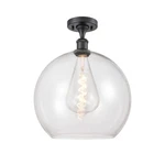 Innovations Ballston Athens 14" Semi-flush 1C, Bk/cl 516-1C-BK-G122-14-LED. Fixed Price $312.40.