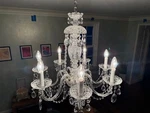 Timeless Waterford Crystal Chandelier Light Fixture - 7 Arm. Fixed Price $2000.00.