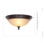 Hampton Bay Earle Flushmount Ceiling Lighting Fixture Oil Rubbed Bronze 15" Dia. Fixed Price $40.00.