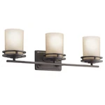 New Kichler Lighting 5079OZ Hendrik - Four Bath Fixture Olde Bronze Finish. Fixed Price $220.00.
