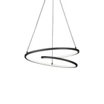 Kuzco Twist 19" Led Pendant, Black/white Acrylic Diffuser PD11119-BK. Fixed Price $600.00.