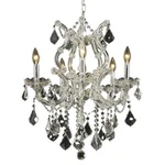 Elegant Theresa 6-LT 20" Royal Cut Chandelier, Chrome/clear 2800D20C-RC. Fixed Price $648.00.