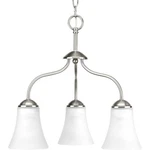 Progress Lighting P4762 Nickel Classic 3-LIGHT 18"W Chandelier. Fixed Price $67.93.