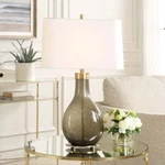 Shyla Teardrop Seeded Glass Modern Table Lamp Uttermost 30465. Fixed Price $393.60.
