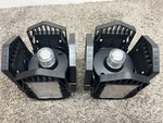 Yansun 60-WATT Motion Sensor Led Flush Mount Adj. Garage 2 Lights. Fixed Price $29.99.