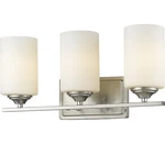 Z-lite 435-3V-BN Bordeaux Vanity, 3-LIGHT 300 Total Watts, Brushed Nickel. Fixed Price $112.27.