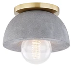 Mitzi Hudson Valley Lighting 1-LIGHT Modern Flush Mount Aged Brass H400501-AGB. Fixed Price $39.00.