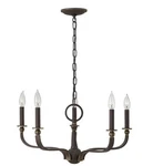 Hinkley Lighting 3595OZ 1 Tier Candle Style Chandelier Oil Rubbed Bronze. Fixed Price $300.30.