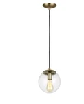 Visual Comfort Studio Leo - Hanging Globe Pendant Light Satin Brass. Fixed Price $88.00.