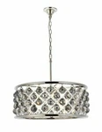 Crystal Chandelier Light Fixture Polished Nickel Foyer Or Dining Room 25". Fixed Price $1297.86.