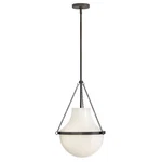 Hinkley Lighting Collins 1 20" Pendant, Black Oxide/cased Opal - 46897BX. Fixed Price $424.15.