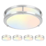 4-PACK 12" Led Flush Mount Ceiling Light 16W, 1450LM, Brushed Nickel With 5.... Fixed Price $181.72.
