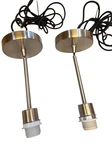 2 Portfolio Brushed Nickel Transitional Cylinder Mini Hanging Pendant Light. Fixed Price $35.66.