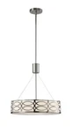 Canarmna Drake 3 Light Rod Bowl Chandelier, Brushed Nickel, 60. Fixed Price $109.99.