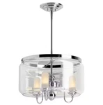 22656-CH03-CPL Kohler Artifacts 3-LIGHT Polished Chrome Chandelier. Fixed Price $755.00.