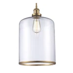 Trans Globe PND-2185 Ag Single Light Clear Glass Mini Pendant Gold Mt, 10.3"X89". Fixed Price $125.00.