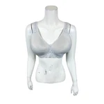 Breezies Women's Natural Curves Wirefree Bra Solid Sterling Gray 44C Size. Fixed Price $20.00.