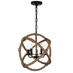 Cwi Lighting Padma Up Chandelier, Black 9706P21-5-101. Fixed Price $244.80.