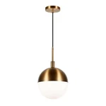 Henn&hart 10" Brass Metal/glass Pendant. Fixed Price $100.01.