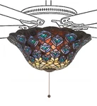 Meyda Tiffany 72649 Peacock Feather 16"W Single Ceiling - Multicolor. Fixed Price $987.90.