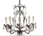 World Imports 81025-62 Berkley Square 5-LIGHT Chandelier, Weathered Bronze Nib. Fixed Price $100.00.