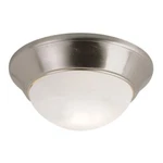 Trans Globe Tgl White Frosted 11' Flush Mount, Brushed Nickel - 57703BN. Fixed Price $53.20.