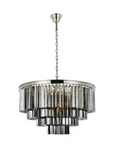 Chandelier 17 Light Fixture Silver Crystal Polished Nickel Foyer Dining Room 32". Fixed Price $2864.45.