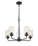 Millennium Lighting 9605 Moven 23"W Chandelier - Black. Fixed Price $225.90.