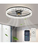 Fszdorj 20'' Ceiling Fan With Light 2024 Upgraded Low Profile Flush Mount.... Fixed Price $32.19.