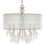 Crystorama Hampton Light Drum Shade Chrome Chandelier 5625-CH. Fixed Price $648.00.