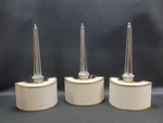3 Corbett Lighting Harlow Wall Sconces With Tranquility Silver Leaf Finish. Fixed Price $1119.99.