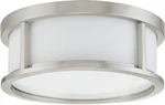 Nuvo Lighting 60/2859 Odeon 13-1/8"W Flush Mount Drum Nickel. Fixed Price $227.99.