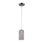 Monteaux Lighting 1-LIGHT Crystal And Chrome Hanging Kitchen Mini Pendant. Fixed Price $49.95.