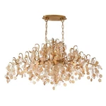 Eurofase Campobasso 10-LIGHT Oval Chandelier, Gold/clear/amber 29061-013. Fixed Price $2800.00.