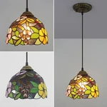Pendant Light Stained Glass Tiffany Style Retro Design Ceiling Lamp Indoor Deco. Fixed Price $69.90.