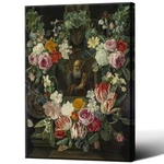 Canvas Print Oil Paintings Reproduction Floral Still Life With Ivy Frame. Fixed Price $59.99.