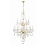 Crystorama Traditional Crystal Light Chandelier, Brass 1155-PB-CL-MWP. Fixed Price $1198.40.
