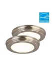 Commercial Electric 11 In. Brushed Nickel Color Changing Led Flush Mount 2-PACK. Fixed Price $53.99.