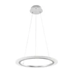 Jazava 21 In. Acrylic Integrated Led Pendant Light/chrome Modern Chandelier. Fixed Price $36.99.