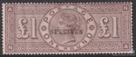 Great Britain 1884 Brown-lilac Specimen Sg 185S Mh Cv 2,800 F5461. Fixed Price $1247.23.