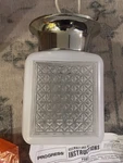 Vtg Mcm Progress Lighting Chrome & White Bathroom Wall Sconce Lamp P3080. Fixed Price $34.99.
