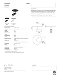 Kuzco Lighting Downey Led Semi-flush Mount SF15101-WH. Fixed Price $88.40.