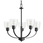 Quorum International 6060-5 Reyes Light 26"W Chandelier Black. Fixed Price $224.00.