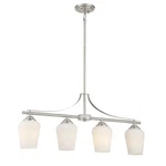 Minka Lavery 4924-84 Shyloh Brushed Nickel Light Island, Etched Opal Glass. Fixed Price $159.99.